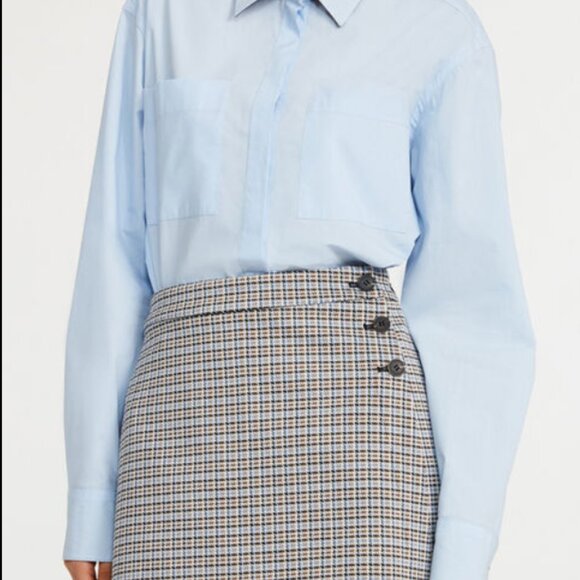 Claudie Pierlot skort Beige/light blue - worn once - 38/S/M - Picture 1 of 4